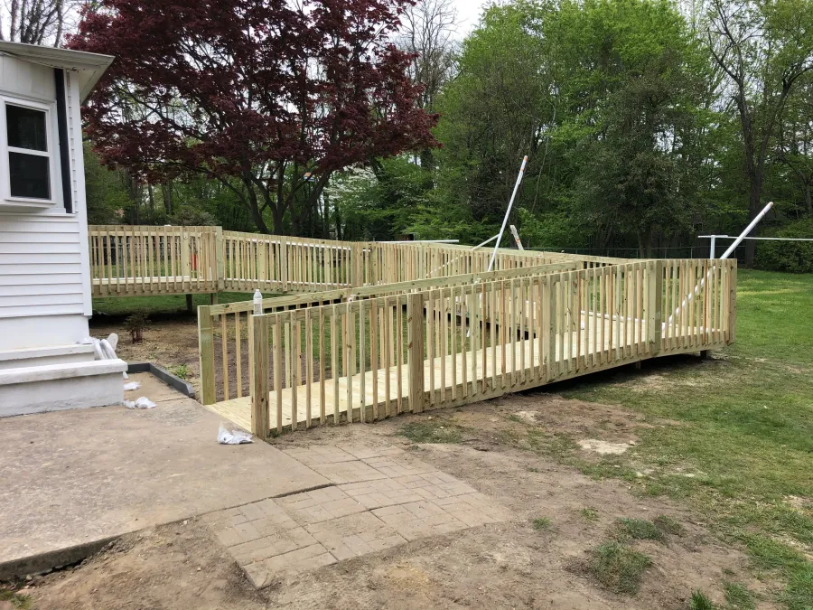 ada ramp community service donated 08096 progress1