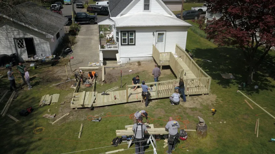 ada ramp community service donated 08096 progress2