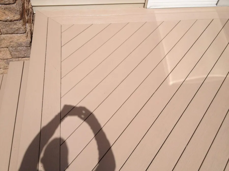 new brown composite deck