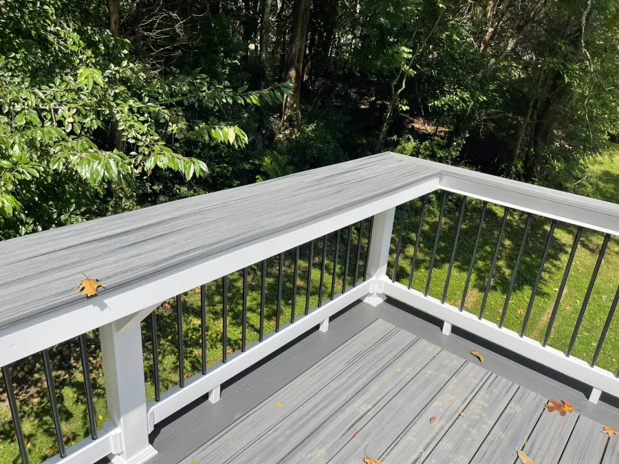 new composite deck gray breakfast bar top
