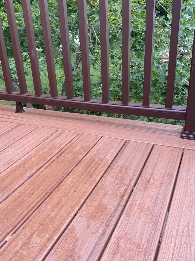 new composite decking brown