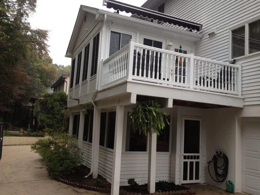 new second story deck porch