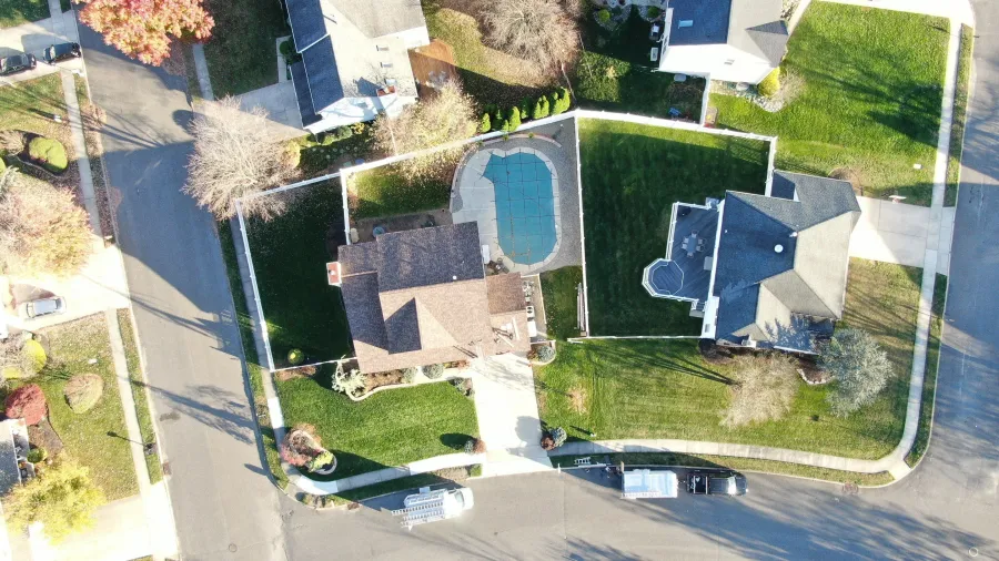 neighborhood arial view