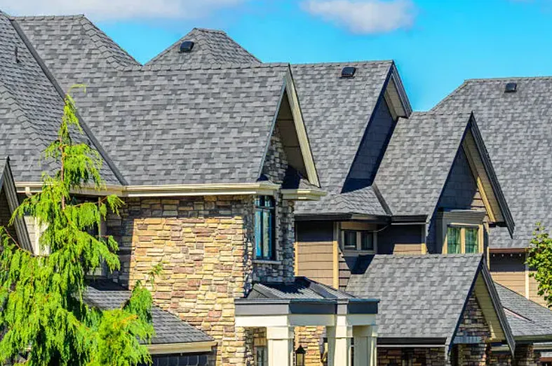 new roof replacement charcoal shingles hoa