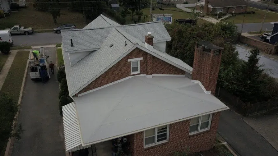 new roof replacement gray flat shingles2