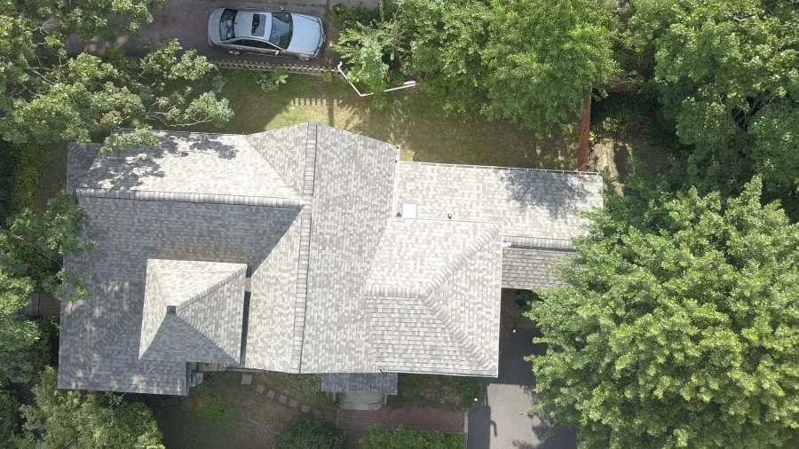 new roof replacement gray shingles mulit level somerdale new jersey1