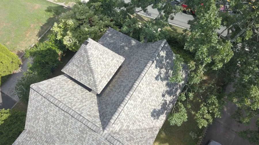 new roof replacement gray shingles mulit level somerdale new jersey2