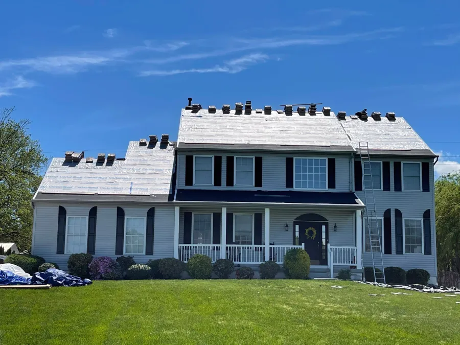new roof replacement progress