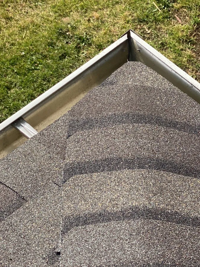 new roof replacement shingles new gutters