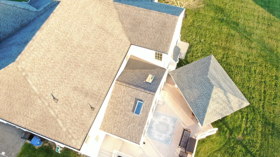 new small roof replacement with skylight1