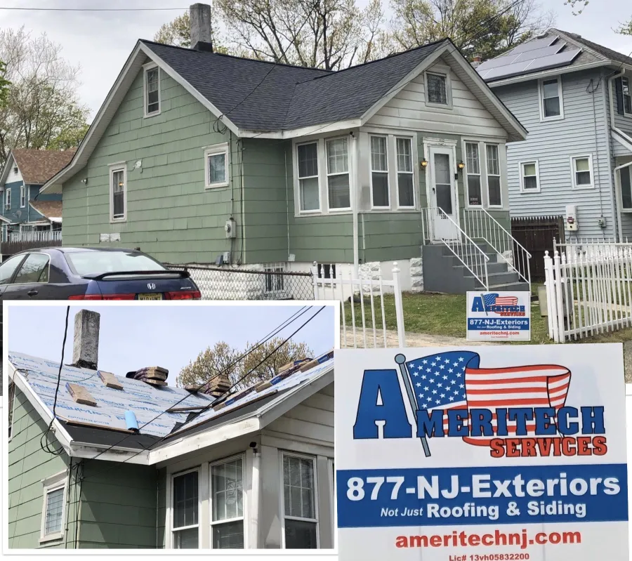 roof replacement green cape cod house