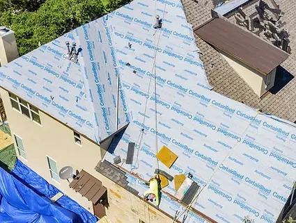 roof replacement underlayment certainteed