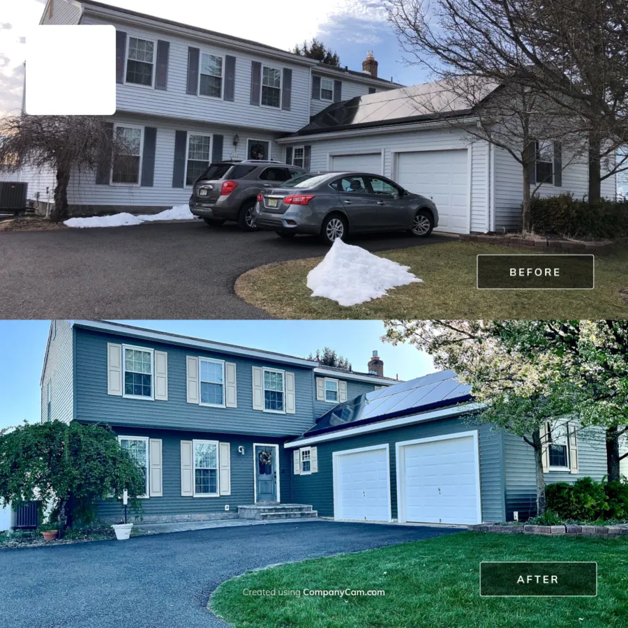 new siding before and after