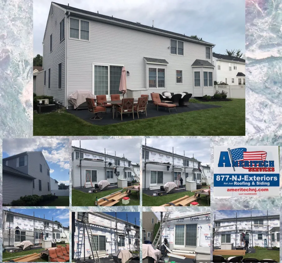 new siding replacement progress pictures