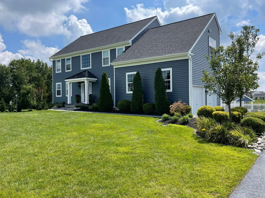 new vinyl siding blue new roof replacement mullica hill new jersey