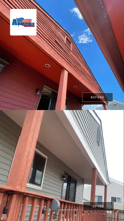 siding replacement before and after