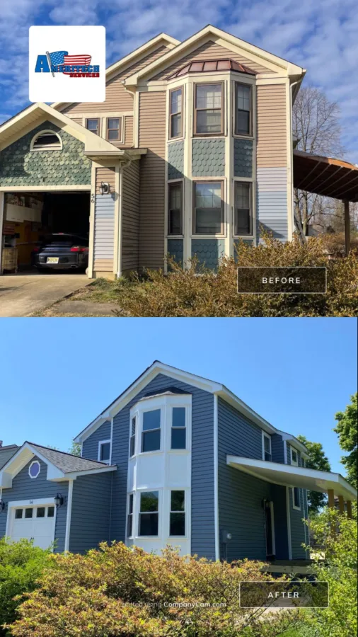 siding replacement window replacement azak before and after