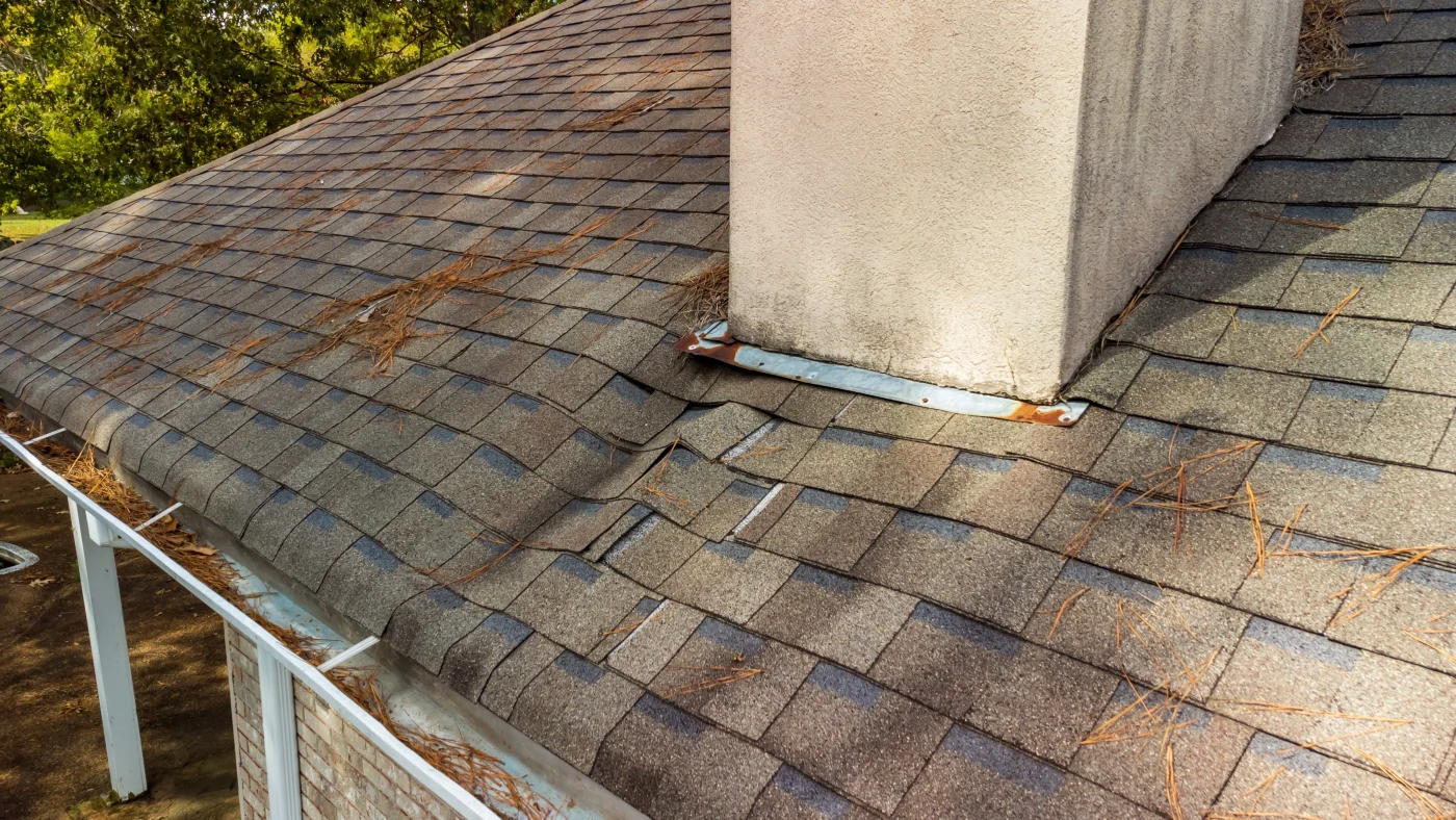 Damaged Shingles On Washington Township Roof Ameritech Services Nj