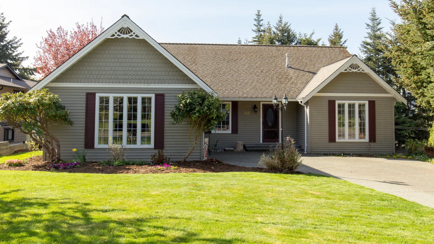 A gray house with a brown roof in Blackwood, NJ, by Ameritech Services