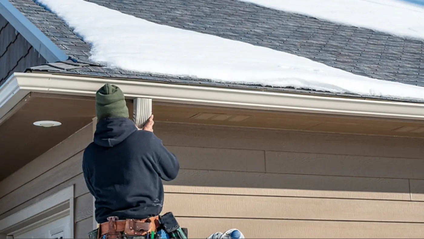 Installing White Gutters And Guards Cherry Hill Nj Ameritech Services Installing White Gutters And Guards Cherry Hill Nj Ameritech Services
