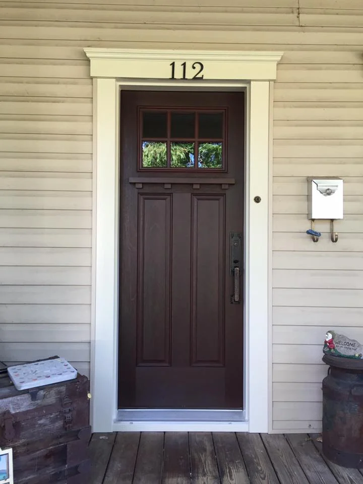 New Chocolate Brown Entry Door