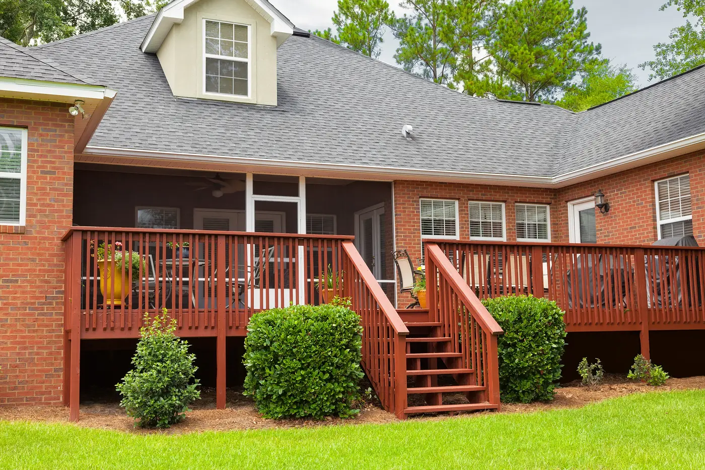 Recently Installed Residential Deck On A Home With Ameritech Services In Southampton, NJ