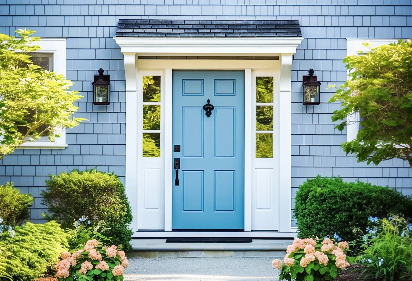 Recently Installed Residential Door On A Home With Ameritech Services in Southampton, NJ