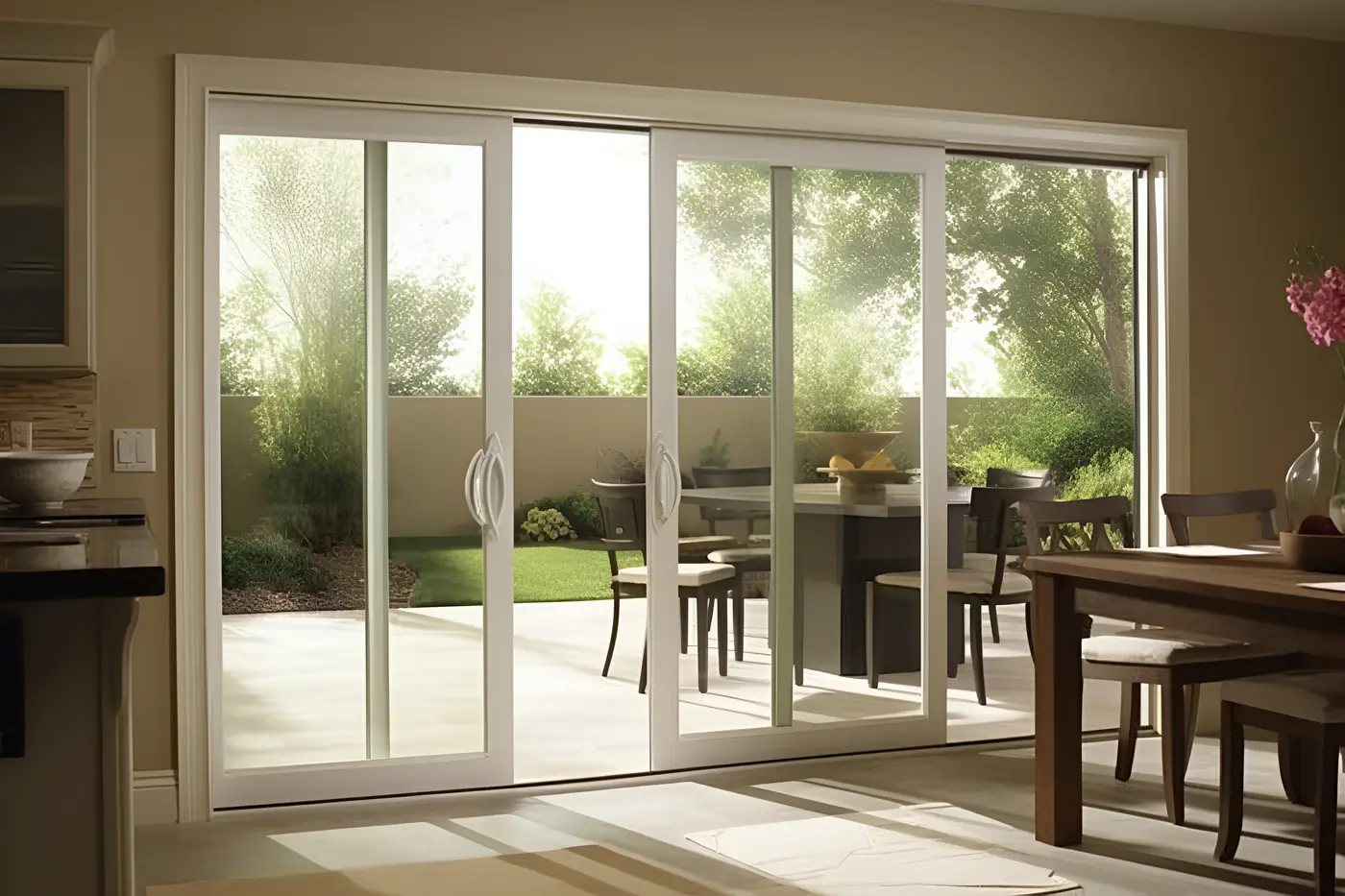 Recently Installed Residential Patio Door On A Home With Ameritech Services in Southampton, NJ