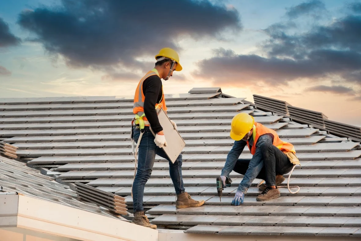 Workers Replacing A Home’s Roof In Swedesboro, NJ With Ameritech Services