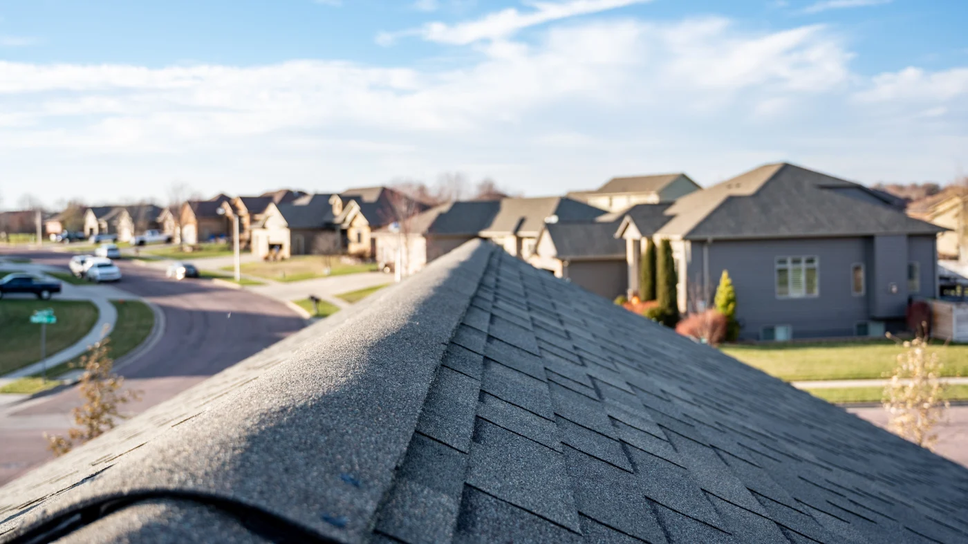 Rooftop Shingles On A Washington Township Roof Ameritech Services Nj Rooftop Shingles On A Washington Township Roof Ameritech Services Nj