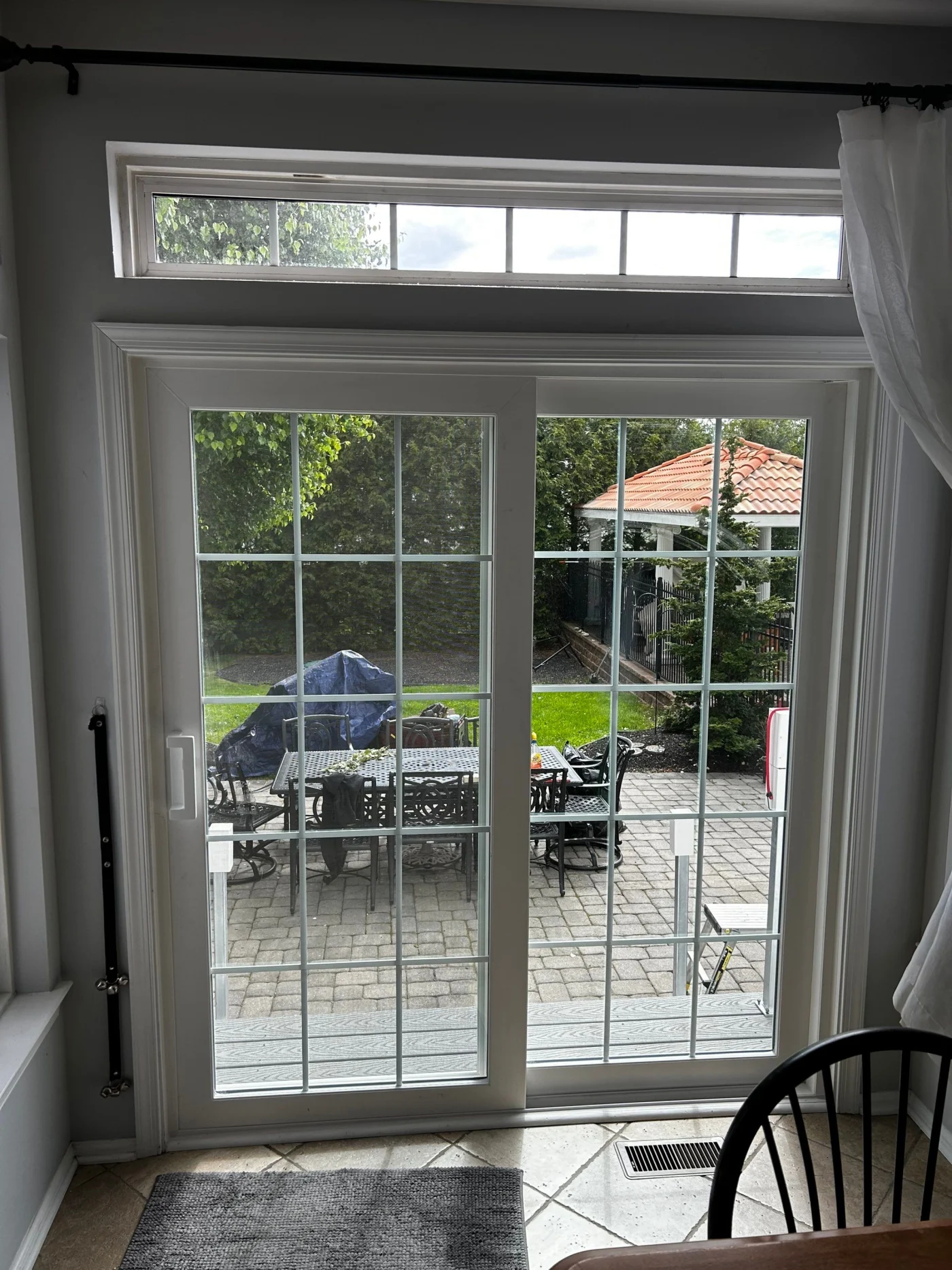Sliding Porch Door With Transom