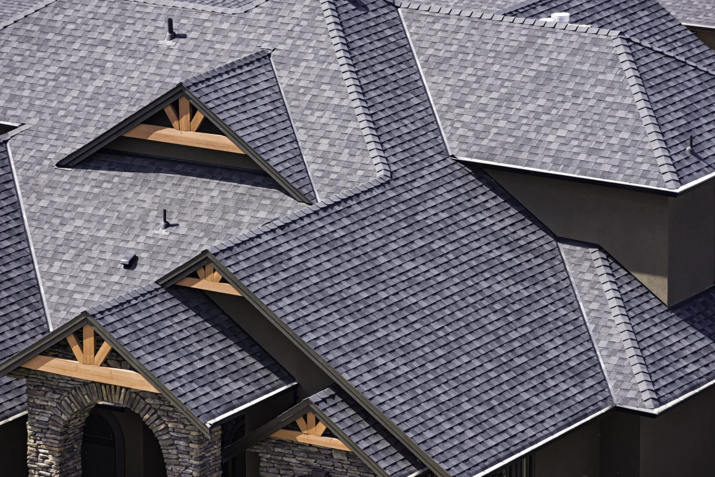 A home with a recently replaced roof