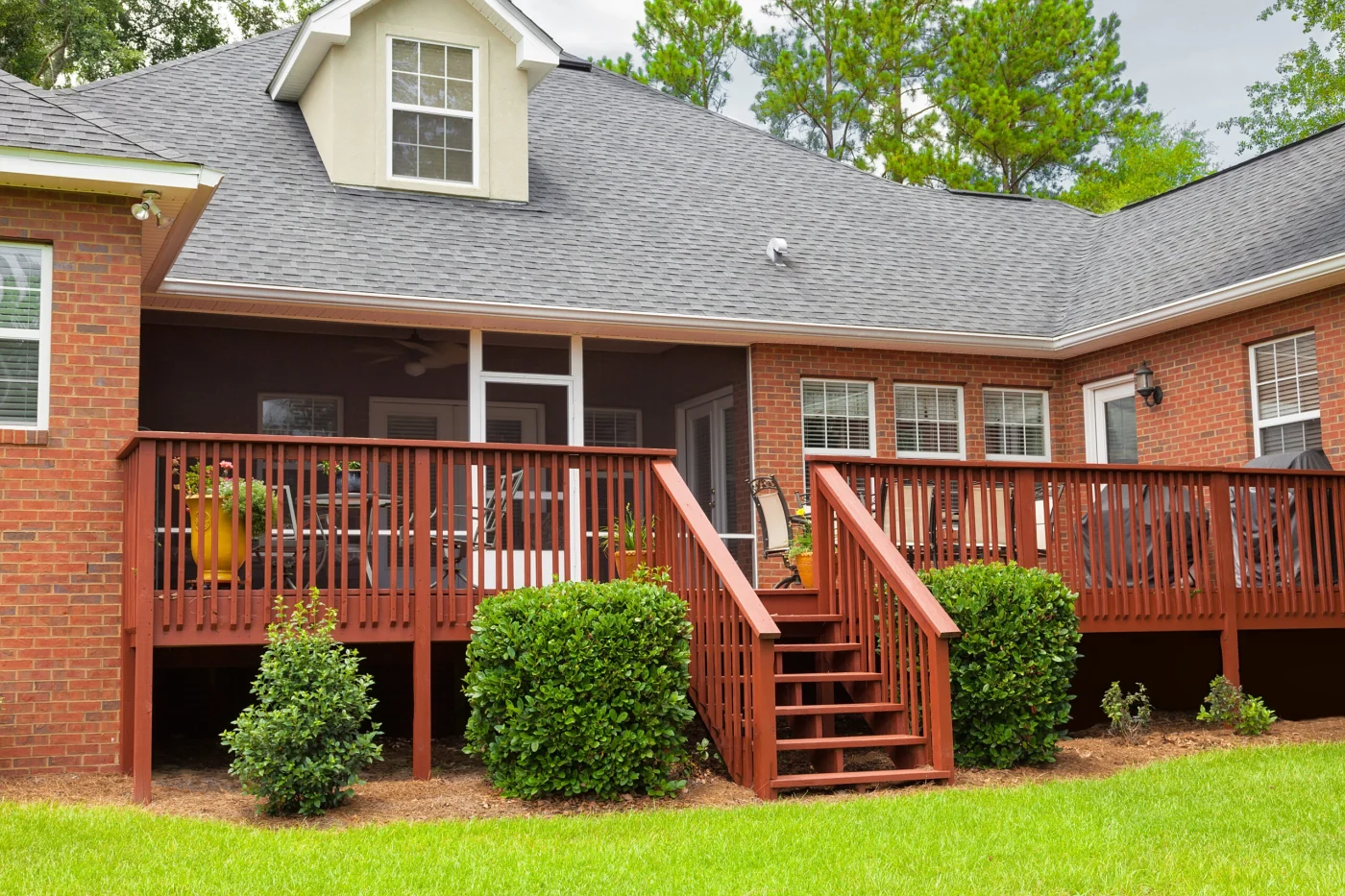 A home with a new residential entry door installed