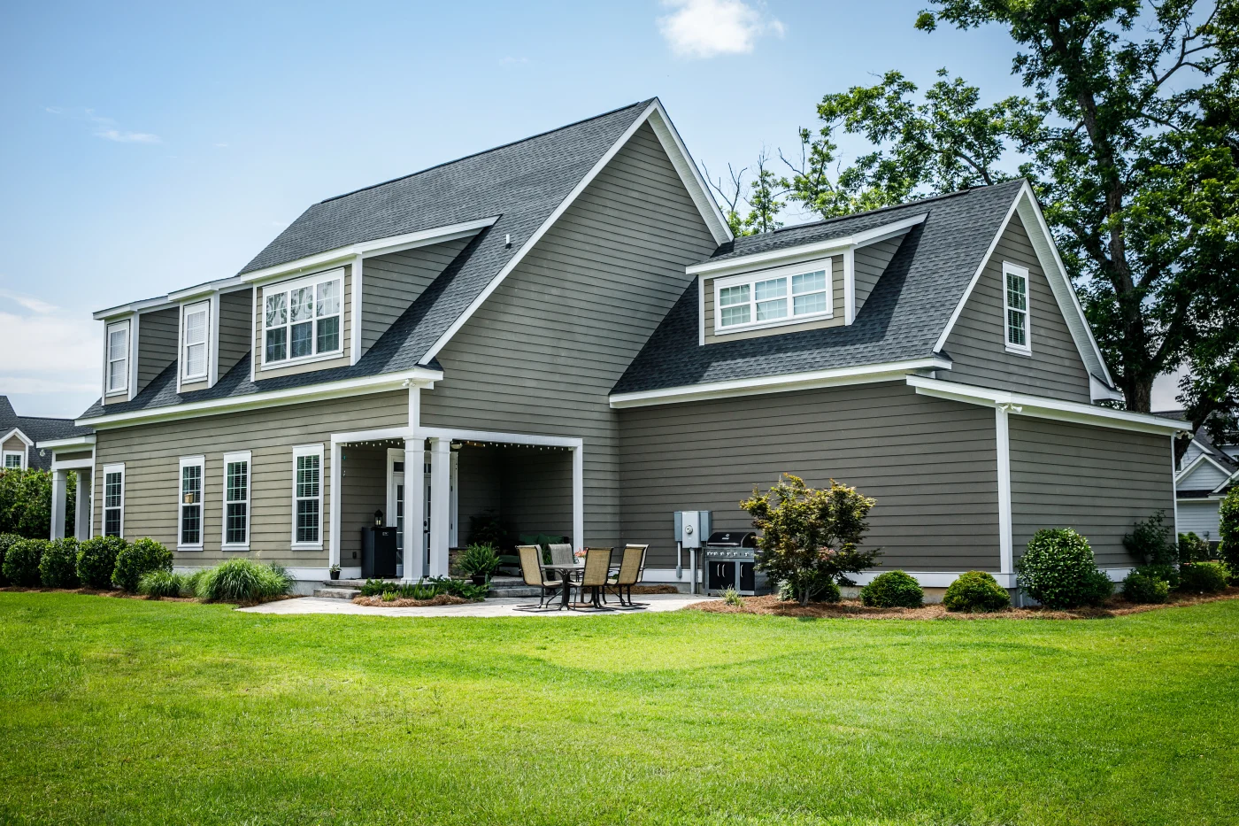 A home with a roof that was recently replaced