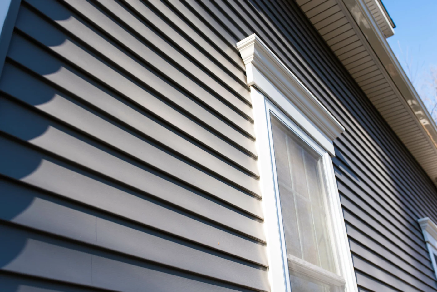 Fresh vinyl siding installed on a home with Ameritech Services of Mount Laurel, NJ